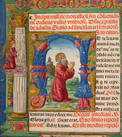 Missale Monasticum, 1503. Miniatura attribuita ad Attavante degli Attavanti sec.XVI